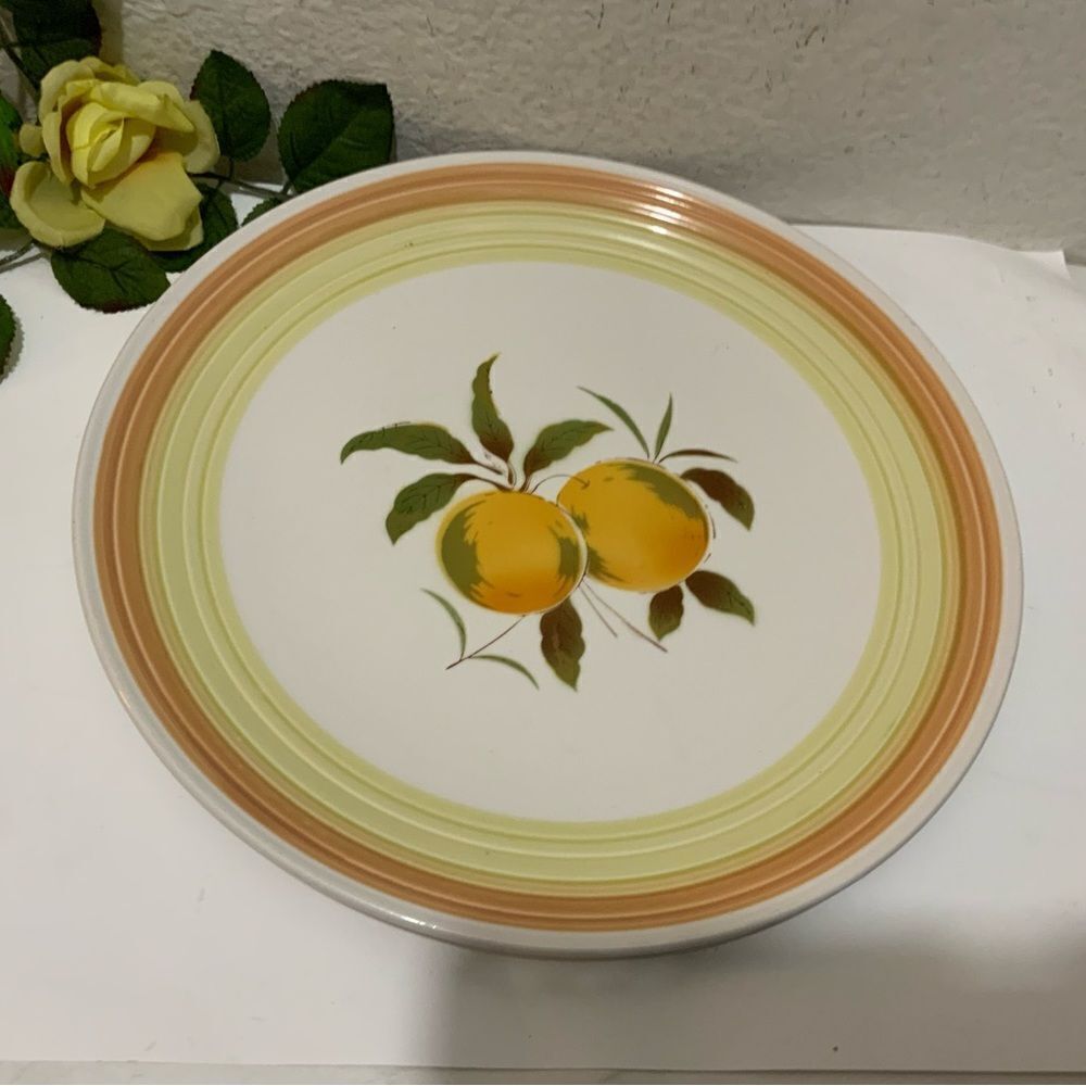 HARMONY HOUSE FINE CHINA TANGERINE 4264 Japan 12 3/8" Round Chop  Platter  G1